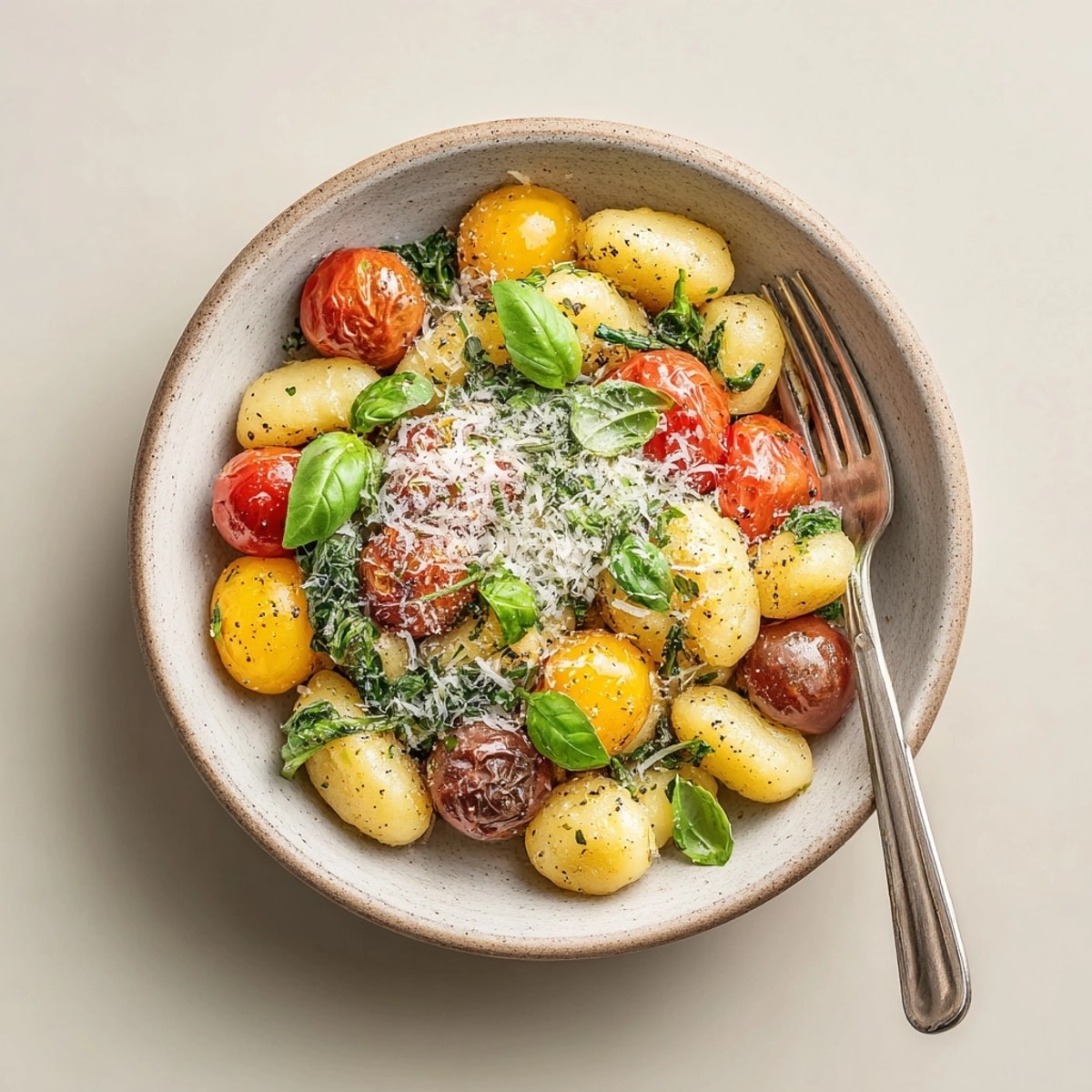 Quick and flavorful, this 20-Minute Cherry Tomato Basil Gnocchi presents a bright, beautiful vegetarian meal.