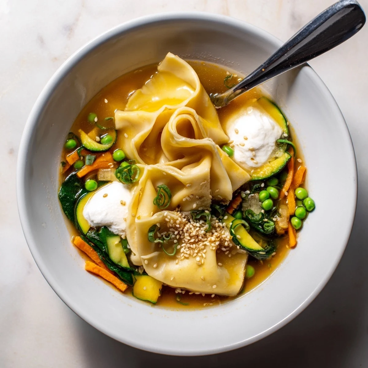 Sweet Soy Udon Lasagne Soup