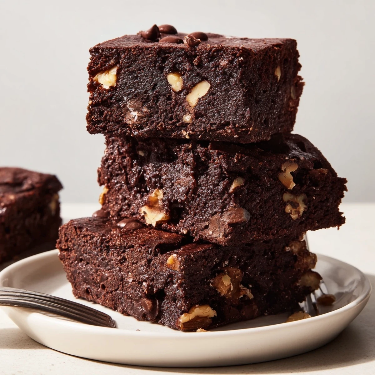 Decadent brownies made from nut-milk pulp, offering a guilt-free dessert experience.  