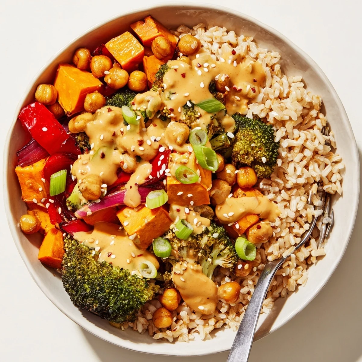 Satisfying Bold Sauce Drizzle Bowls bursting with miso-butter and gochujang flavors.  