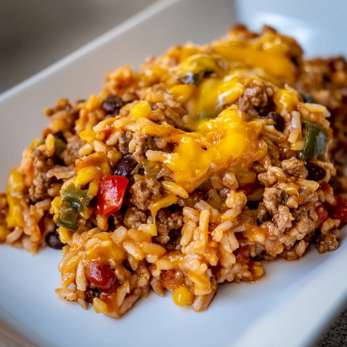Tex-Mex Beef Rice Casserole