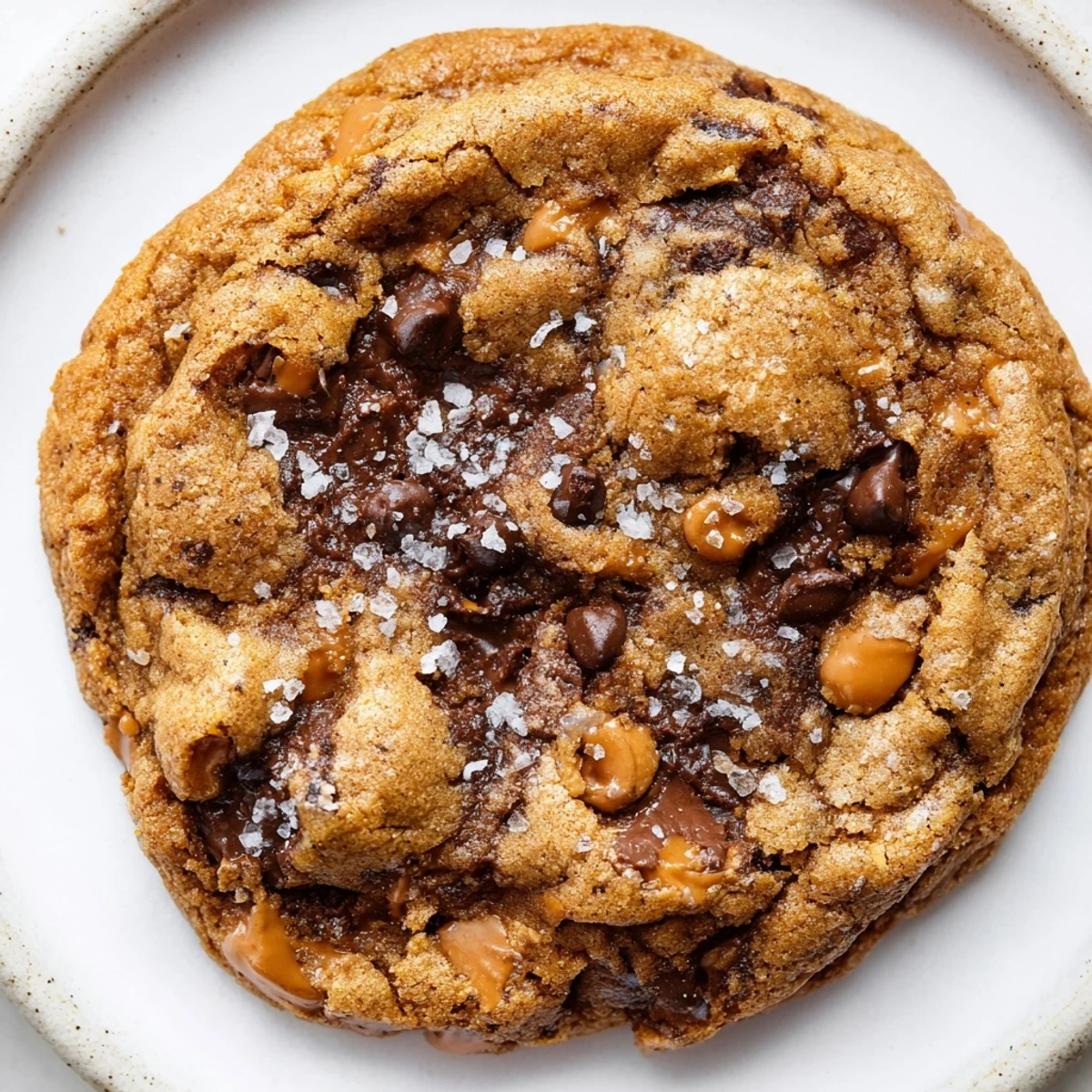 Freshly baked Best Ever Butterscotch Chocolate Chip Cookies, boasting a mix of textures and sweet chocolate.