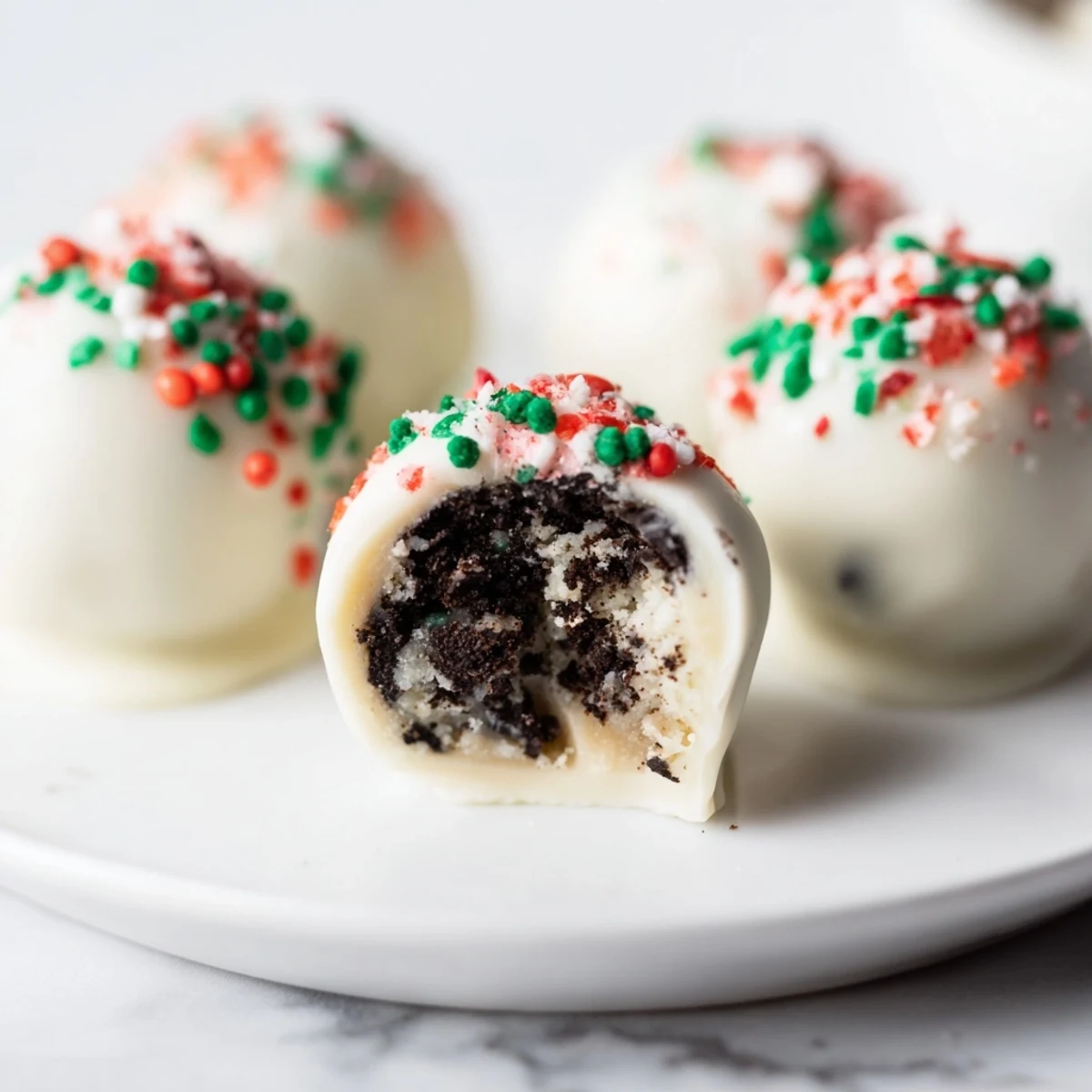 Simplified Christmas Oreo Truffles