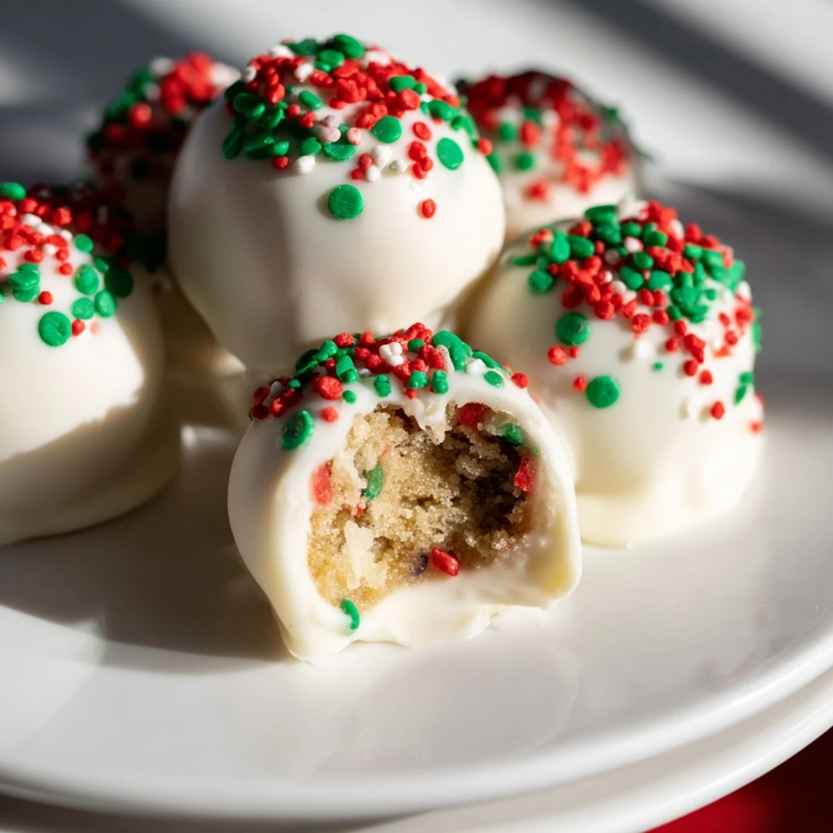 These creamy Christmas Oreo truffles, easily made, are perfect festive bites for sharing during the holidays.