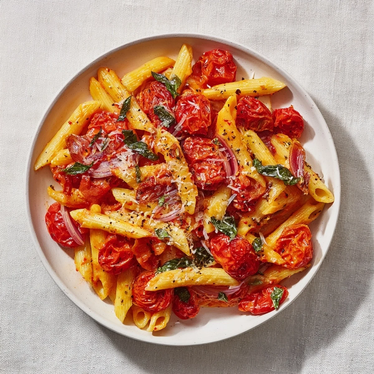 Baked Tomato Olive Oil Pasta