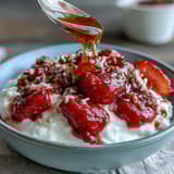 Fresh Strawberry Compote Yogurt