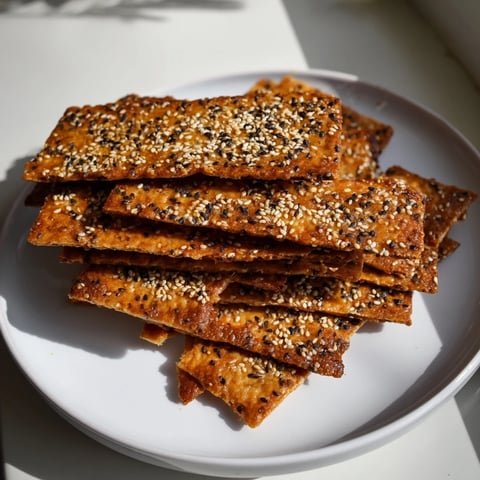 Crispy Gingerbread Lasagne Soup Crackers, perfect for cozy winter soup pairings.