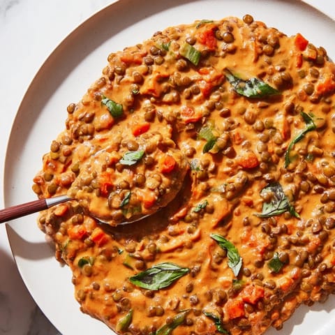 Creamy Tomato Basil Lentils