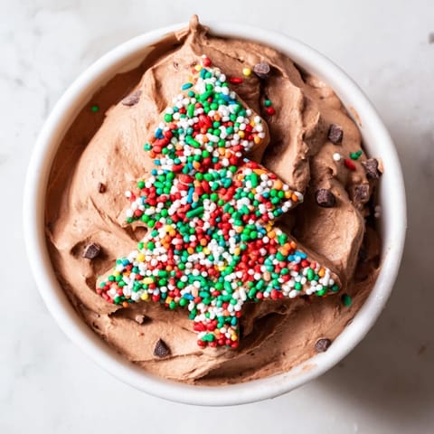 Festive Tree Brownie Dip