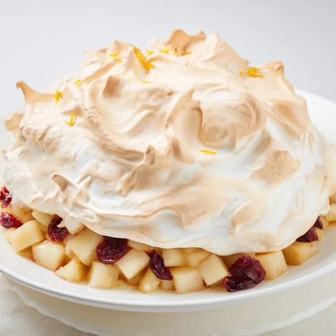 Cranberry and Pear Snowscape