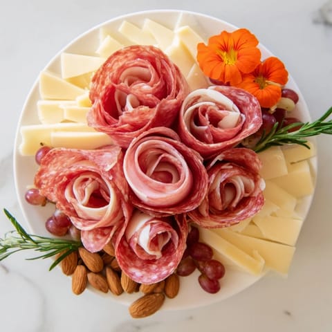 Meat Cheese Rose Garden