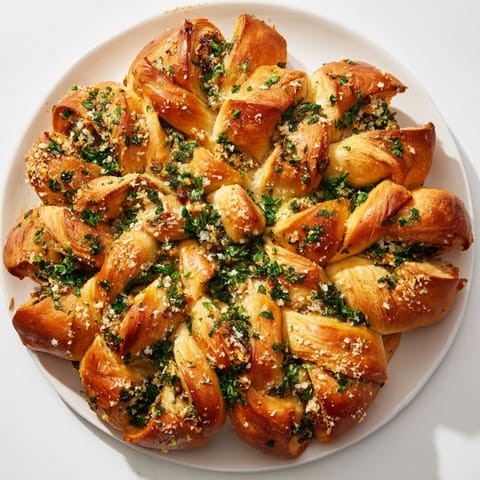 Star Shaped Garlic Bread