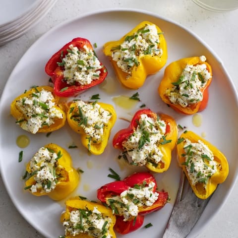 Mini Bell Pepper Feta Filling