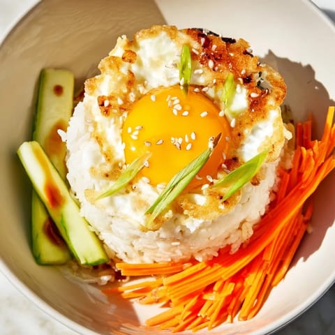 Crispy Egg Rice Bowl