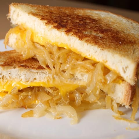 Crispy Onion Grilled Cheese