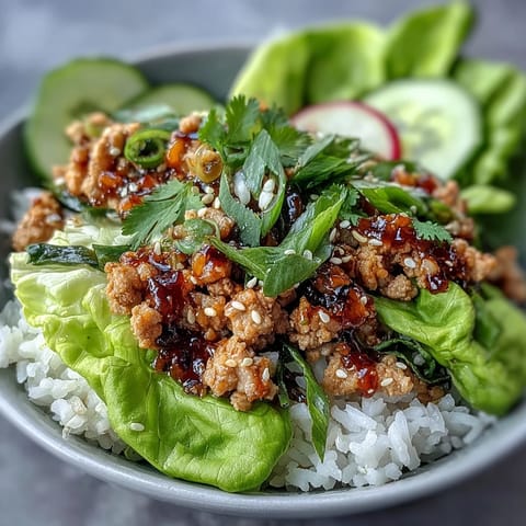 Sesame Turkey Lettuce Wrap