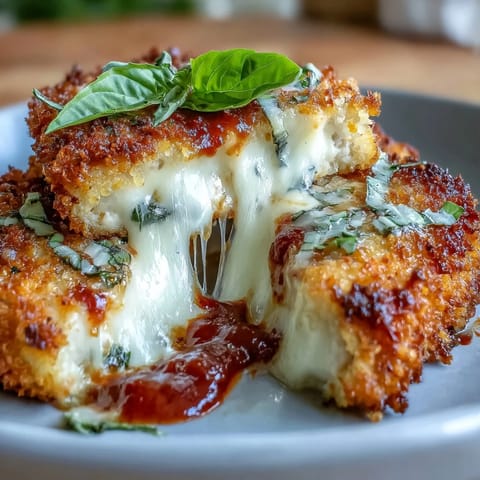 Crispy tofu chicken parm bakes with golden Asiago crust, rich marinara, and melted mozzarella for a hearty vegetarian main dish.