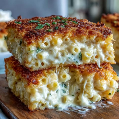 2. Rich, soulful macaroni and cheese baked to perfection, crowned with a savory, crunchy topping for irresistible texture.  