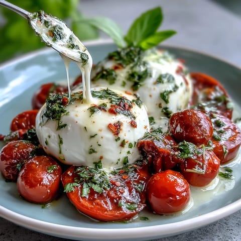 Caprese Skewers Pesto Drizzle