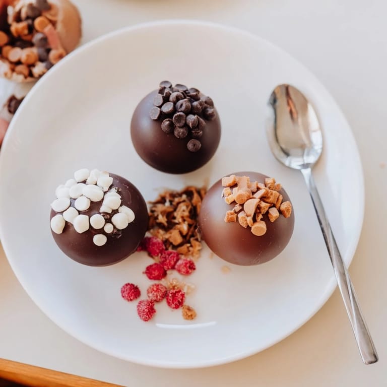 Get cozy with this comforting Hot Cocoa Bomb Topping Bar offering customizable and rich hot chocolate.