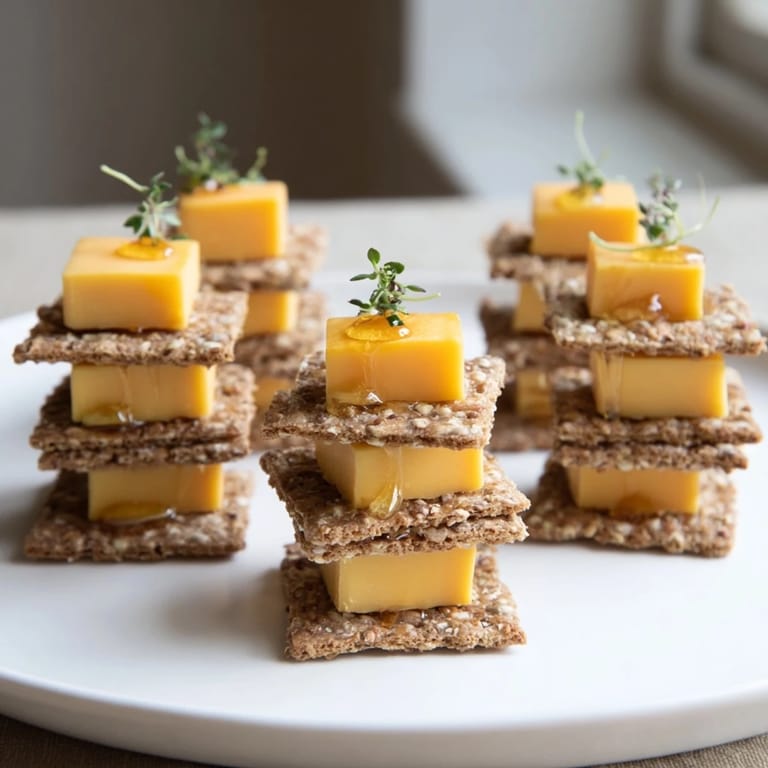 A vibrant close-up shows the meticulously crafted Desk Treat, ideal for a quick workday snack.