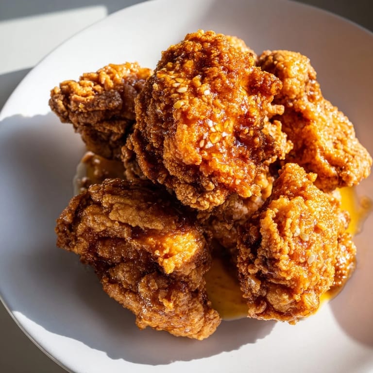 Enjoy a plate of flavorful hot honey butter chicken, the ultimate American comfort food delight.