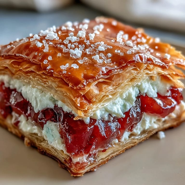 Freshly baked Guava and Cream Cheese Pastelitos rest on a rustic board with Cuban coffee.