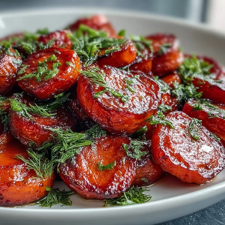 Orange honey glazed carrots with fresh dill, a bright and flavorful side dish for any meal.  