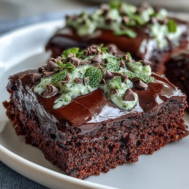 Delicious mint chocolate chip brownie bites baked in mini muffin tins, perfect for celebrating St. Patrick's Day with a sweet treat.